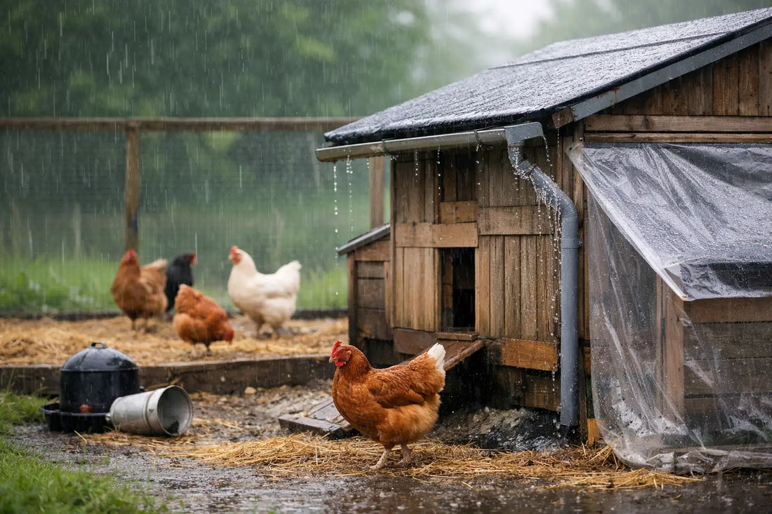 How to Keep Chicken Coop Dry in Wet Weather
