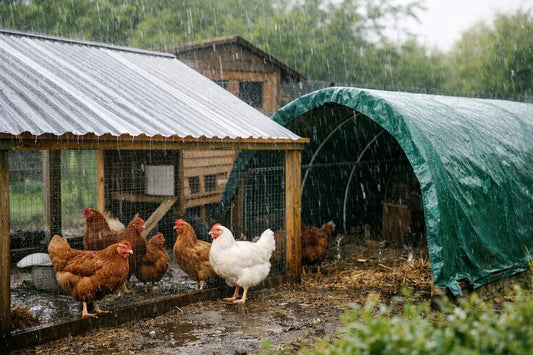 Chicken Coop Run Cover Options for Wet Weather