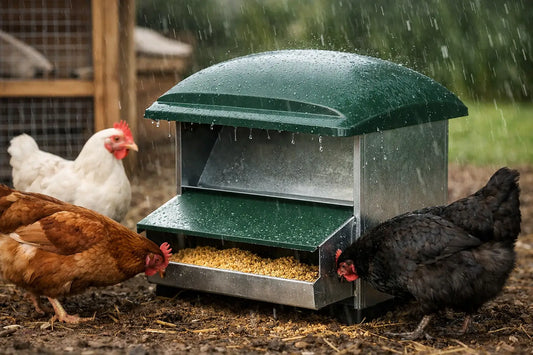 Rainproof Chicken Feeder: Keep Feed Dry