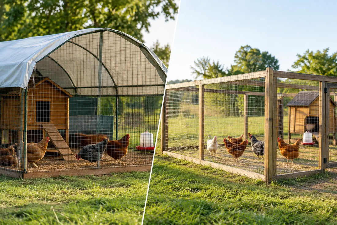 Covered Versus Open Runs for Backyard Chickens