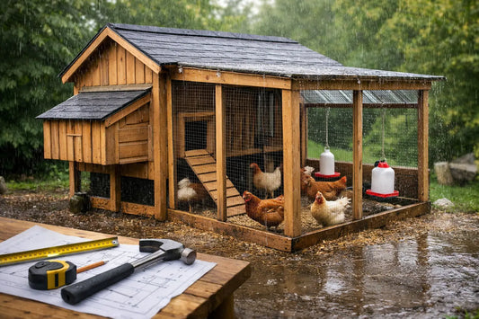 DIY Coop Plans for 12 Hens Built for Wet Weather