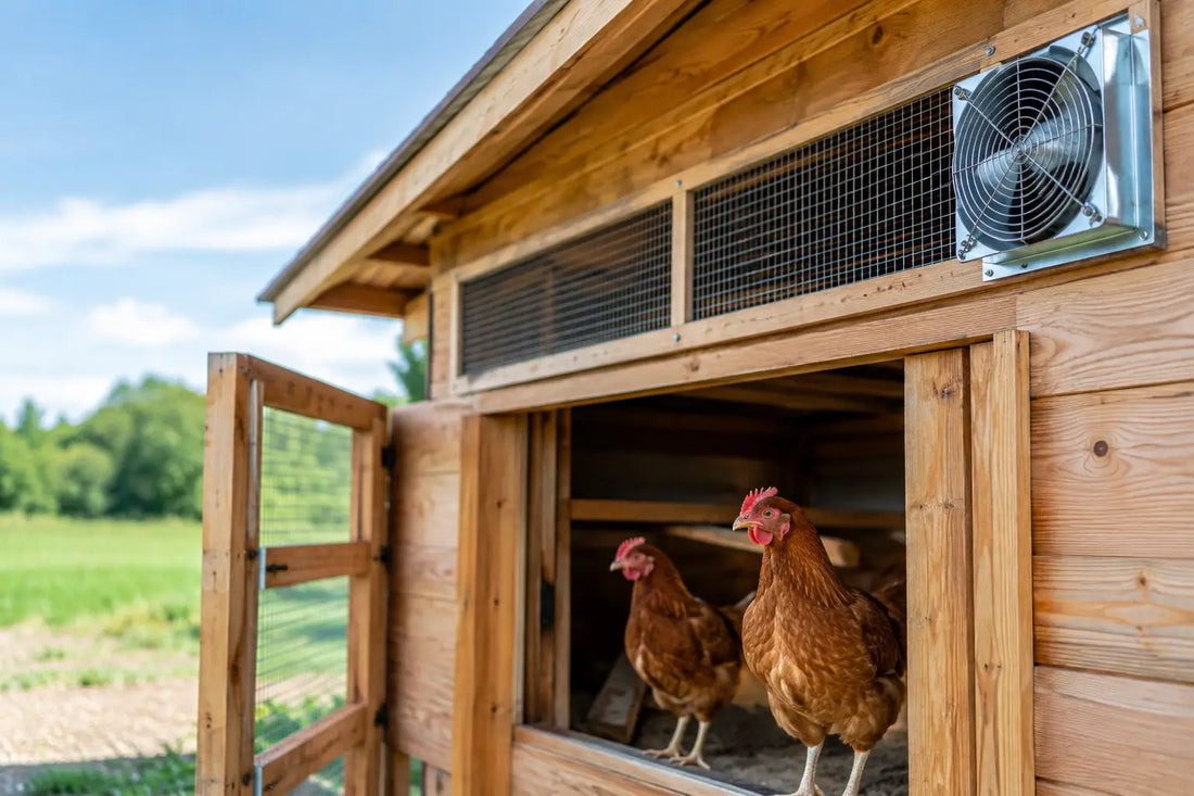 Chicken Ventilation for a Dry, Healthy Coop